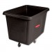 Rubbermaid Commercial RCP4619BLA Cube Truck, Rectangular, 600 lb Capacity, Black