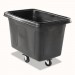 Rubbermaid Commercial RCP4608BLA Cube Truck, Rectangular, 300 lb Capacity, Black