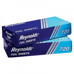 Reynolds Wrap RFP720 Pop-Up Interfolded Aluminum Foil Sheets, 12 x 10 3/4, Silver, 200/Box