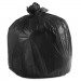 Boardwalk BWK4046H Low-Density Waste Can Liners, 45 gal, 0.6 mil, 40" x 46", Black, 100/Carton