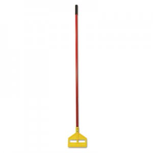 Rubbermaid Commercial RCPH146RED Invader Fiberglass Side-Gate Wet-Mop Handle, 60", Red/Yellow