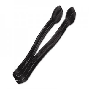 WNA A7TSBL Plastic Tongs, 9 Inches, Black, 48/Case WNAA7TSBL
