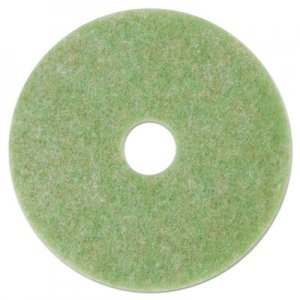 3M MMM18045 Low-Speed TopLine Autoscrubber Floor Pads 5000, 13" Diameter, Green/Amber, 5/CT