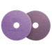 Scotch-Brite MMM08418 Diamond Floor Pads, 20" Diameter, Purple, 5/Carton