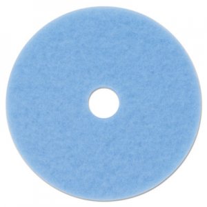 3M MMM59825 Hi-Performance Burnish Pad 3050, 20" Diameter, Sky Blue, 5/Carton