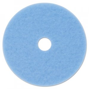 3M MMM59825 Hi-Performance Burnish Pad 3050, 20" Diameter, Sky Blue, 5/Carton