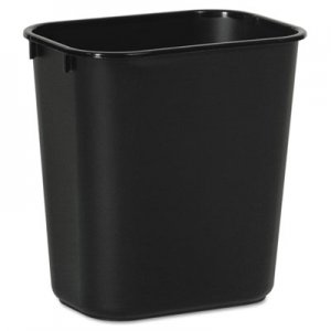 Boardwalk BWK14QTWBBLA Soft-Sided Wastebasket, 14 qt, Plastic, Black