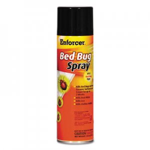 Enforcer AMREBBK14 Bed Bug Spray, 14 oz Aerosol, For Bed Bugs/Dust Mites/Lice/Moths, 12/Carton