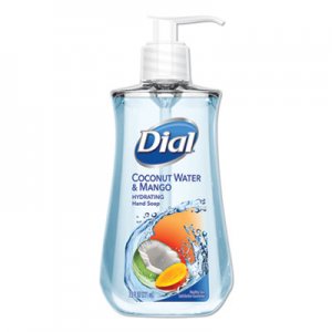 Dial DIA12159CT Liquid Hand Soap, Coconut Water and Mango, 7.5 oz Pump Bottle, 12/Carton