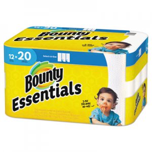 Bounty PGC74647 Basic Select-a-Size Paper Towels, 5 9/10 x 11, 1-Ply, 119/Roll, 12/Carton