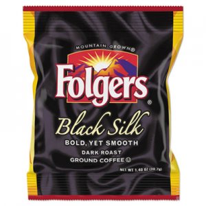 Folgers FOL00019 Coffee, Black Silk, 1.4 oz Packet, 42/Carton