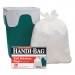 Handi-Bag HAB6FK100CT Super Value Pack Trash Bags, 13gal, 0.6mil, 23 3/4 x 28, White, 100/Box, 6