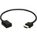 QVS HDXT-1F 1ft High Speed HDMI UltraHD 4K with Ethernet Thin Flexible Extension Cable