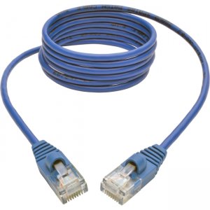 Tripp Lite N001-S05-BL Cat5e 350 MHz Snagless Molded Slim UTP Patch Cable (RJ45 M/M), Blue, 5ft