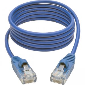 Tripp Lite N001-S04-BL Cat5e 350 MHz Snagless Molded Slim UTP Patch Cable (RJ45 M/M), Blue, 4ft