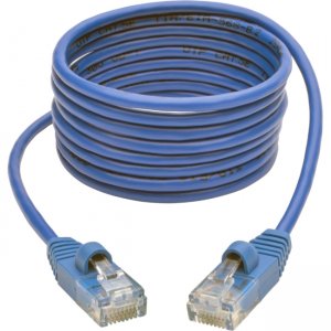 Tripp Lite N001-S06-BL Cat5e 350 MHz Snagless Molded Slim UTP Patch Cable (RJ45 M/M), Blue, 6ft