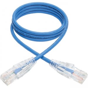 Tripp Lite N201-S03-BL Cat6 Gigabit Snagless Molded Slim UTP Patch Cable (RJ45 M/M), Blue, 3ft
