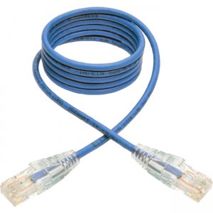 Tripp Lite N201-S04-BL Cat6 Gigabit Snagless Molded Slim UTP Patch Cable (RJ45 M/M), Blue, 4ft