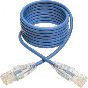 Tripp Lite N201-S05-BL Cat6 Gigabit Snagless Molded Slim UTP Patch Cable (RJ45 M/M), Blue, 5ft