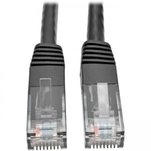 Tripp Lite N200-005-BK Cat6 Gigabit Molded Patch Cable (RJ45 M/M), Black, 5 ft