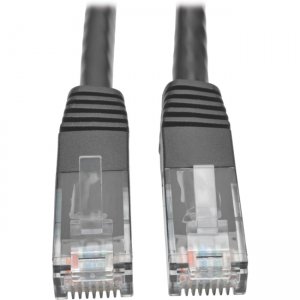 Tripp Lite N200-006-BK Cat6 Gigabit Molded Patch Cable (RJ45 M/M), Black, 6 ft