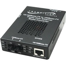 Transition Networks SPOEB1040-105-NA Stand-Alone Fast Ethernet PoE Media Converter SPOEB1040-105