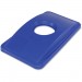Thin Bin 702511CT Round Cut Out Blue Lid