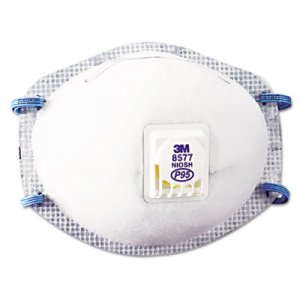 3M MMM8577 Particulate Respirator 8577, P95, 10/Box