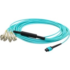 AddOn ADD-MPO-4LC10M5OM4 Fiber Optic Duplex Fan-out Network Cable