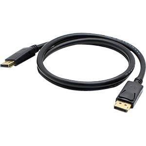 AddOn VN567AA-AO HP VN567AA Compatible 1.82m (6.00ft) DisplayPort Male to Male Black Cable