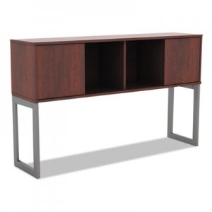 Alera ALELSHH60MC Open Office Desk Series Hutch, 60w x 15d x 36 1/2h, Medium Cherry