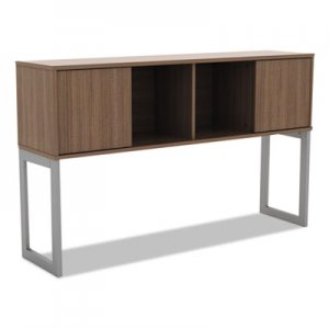 Alera ALELSHH60WA Open Office Desk Series Hutch, 60w x 15d x 36 1/2h, Modern Walnut