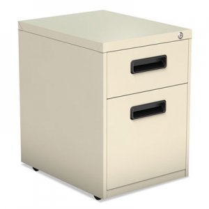 Alera ALEPABFPY Two-Drawer Metal Pedestal File, 14.96w x 19.29d x 21.65h, Putty