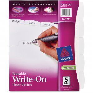 Avery 16370 Durable Write-On Divider Sets AVE16370