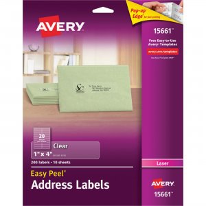 Avery 15661 Easy Peel Mailing Label AVE15661