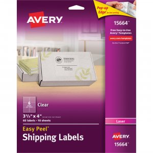 Avery 15664 Easy Peel Shipping Label AVE15664