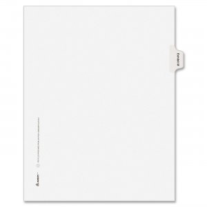 Avery 82119 Legal Exhibit Index Divider AVE82119