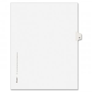 Avery 82283 Side-Tab Legal Index Divider AVE82283