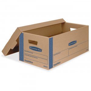 Bankers Box 0065901 Smoothmove Prime Lift-off Lid Small Moving Boxes FEL0065901