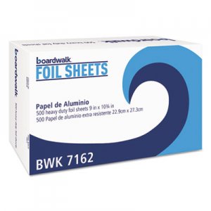 Boardwalk BWK7162BX Standard Aluminum Foil Pop-Up Sheets, 9" x 10 3/4", 500/Box