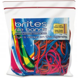 Brites 07800 Alliance Rubber Brites File Bands ALL07800