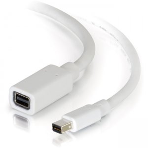 C2G 54415 10ft Mini DisplayPort Extension Cable M/F - White