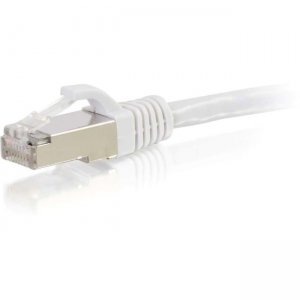 C2G 00924 12ft Cat6 Snagless Shielded (STP) Network Patch Cable - White