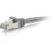 C2G 00638 1ft Cat6a Snagless Shielded (STP) Network Patch Cable - Gray