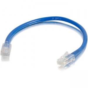C2G 00942 6in Cat5e Non-Booted Unshielded (UTP) Network Patch Cable - Blue