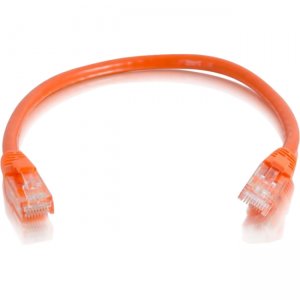 C2G 00937 6in Cat5e Snagless Unshielded (UTP) Network Patch Cable - Orange