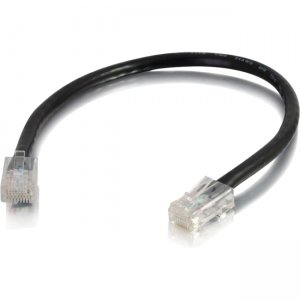C2G 00963 6in Cat6 Non-Booted Unshielded (UTP) Network Patch Cable - Black