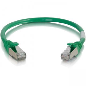 C2G 00982 6in Cat6 Snagless Shielded (STP) Network Patch Cable - Green