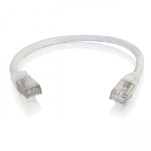 C2G 00987 6in Cat6 Snagless Shielded (STP) Network Patch Cable - White