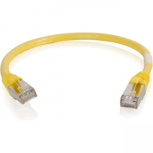 C2G 00984 6in Cat6 Snagless Shielded (STP) Network Patch Cable - Yellow
